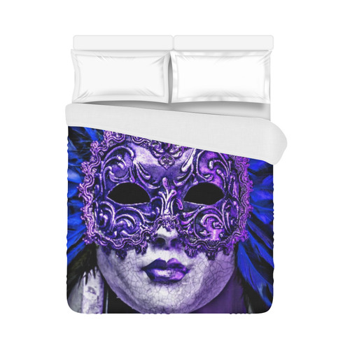 Carnival mask blue by FeelGood Duvet Cover 86"x70" ( All-over-print)