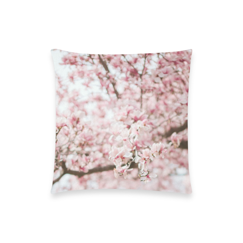 Cherry Blossom Custom  Pillow Case 18"x18" (one side) No Zipper