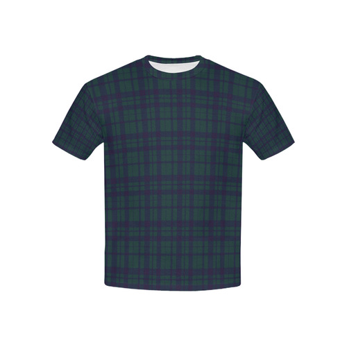 Green Plaid Hipster Style Kids' All Over Print T-shirt (USA Size) (Model T40)