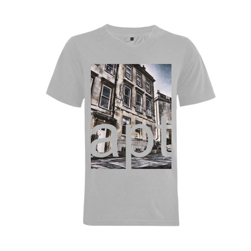 UK Flat - Jera Nour Men's V-Neck T-shirt  Big Size(USA Size) (Model T10)