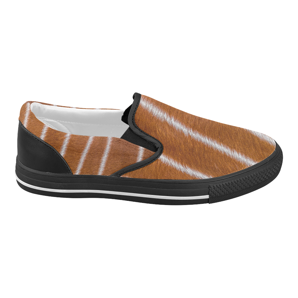 Bongo Fur Women's Slip-on Canvas Shoes (Model 019)