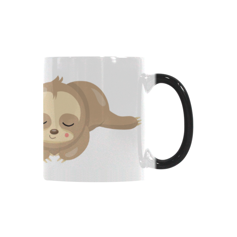 Sleepy Sloth Color Changing Mug Custom Morphing Mug