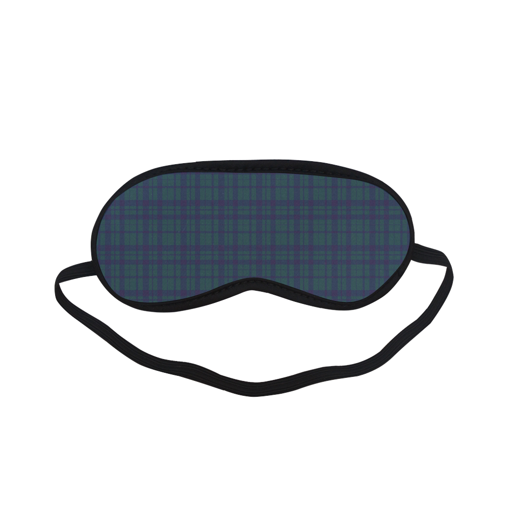 Green Plaid Hipster Style Sleeping Mask