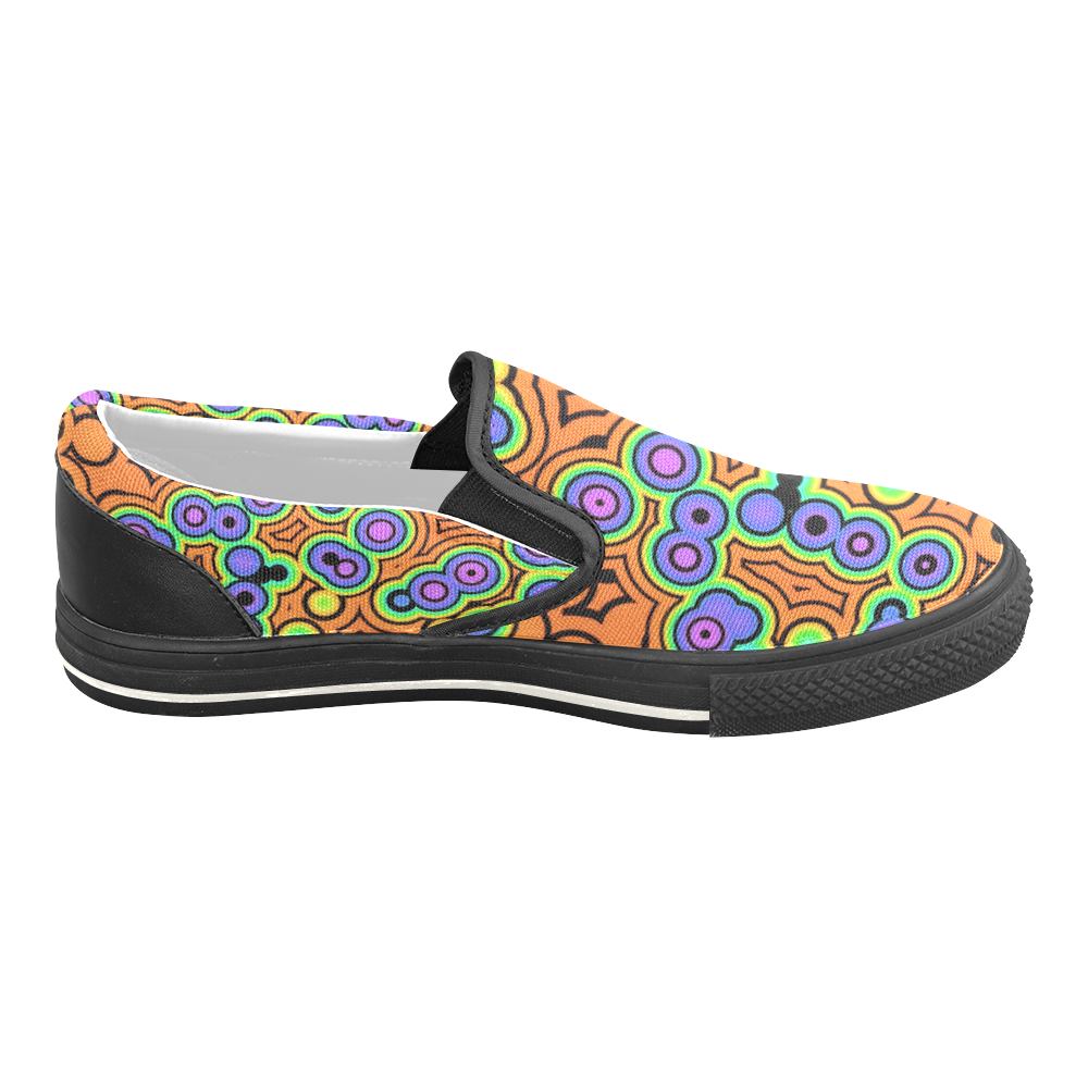 Bubble Fun 17A by FeelGood Men's Slip-on Canvas Shoes (Model 019)