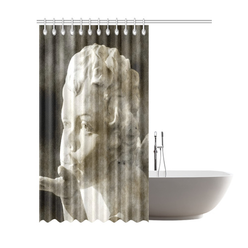 cute vintage Guardian Angel 1 by FeelGood Shower Curtain 72"x84"