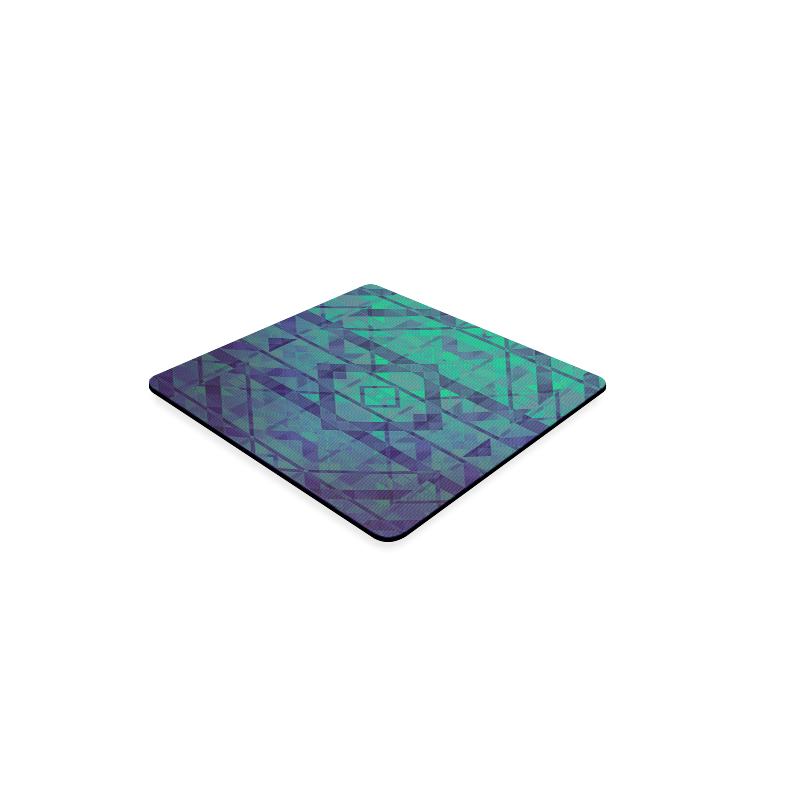 Sci-Fi Dream Blue Geometric design Square Coaster