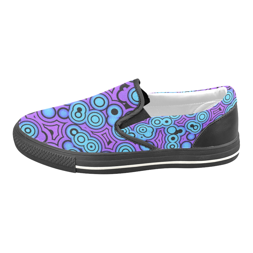 Bubble Fun 17F by FeelGood Men's Slip-on Canvas Shoes (Model 019)