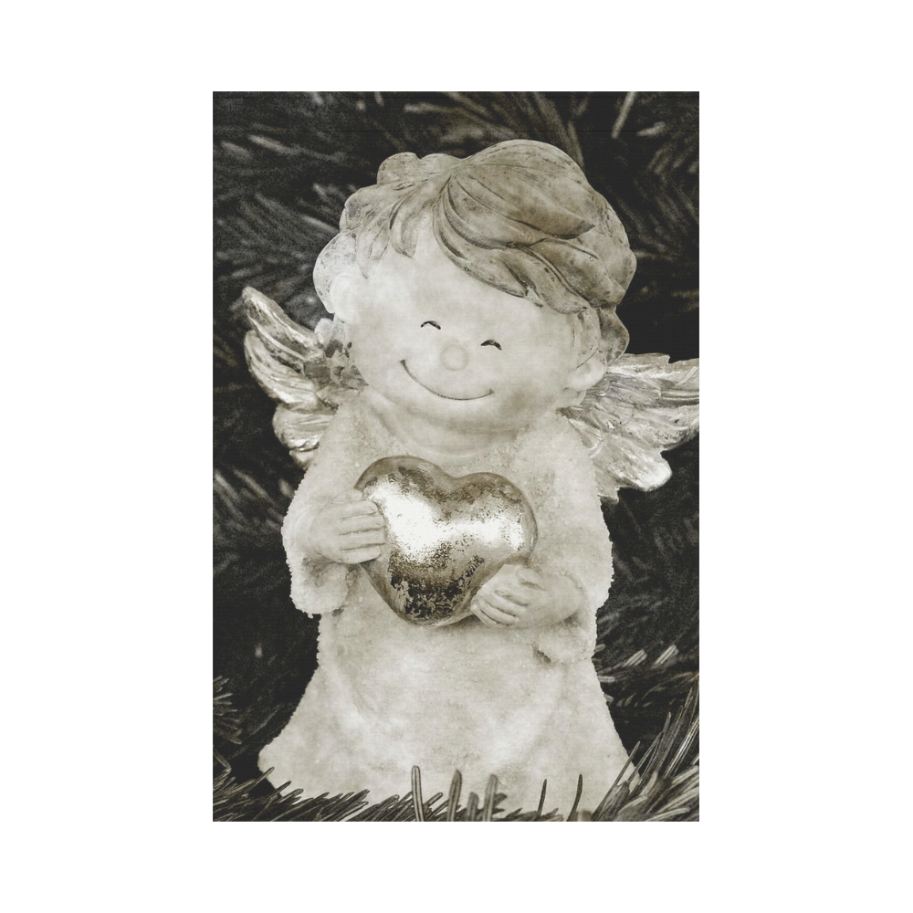 cute vintage Guardian Angel 6 by FeelGood Garden Flag 12‘’x18‘’（Without Flagpole）