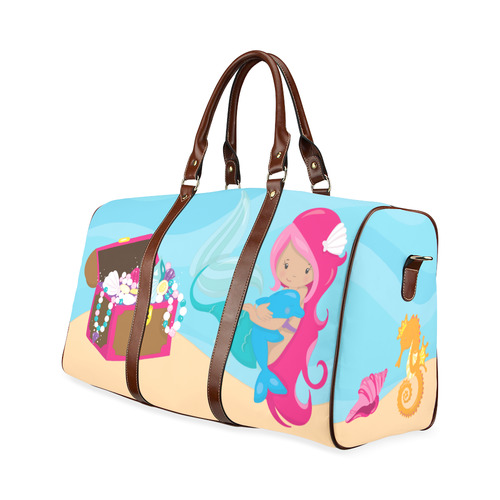 Mermaid Vacation Waterproof Travel Bag/Small (Model 1639)