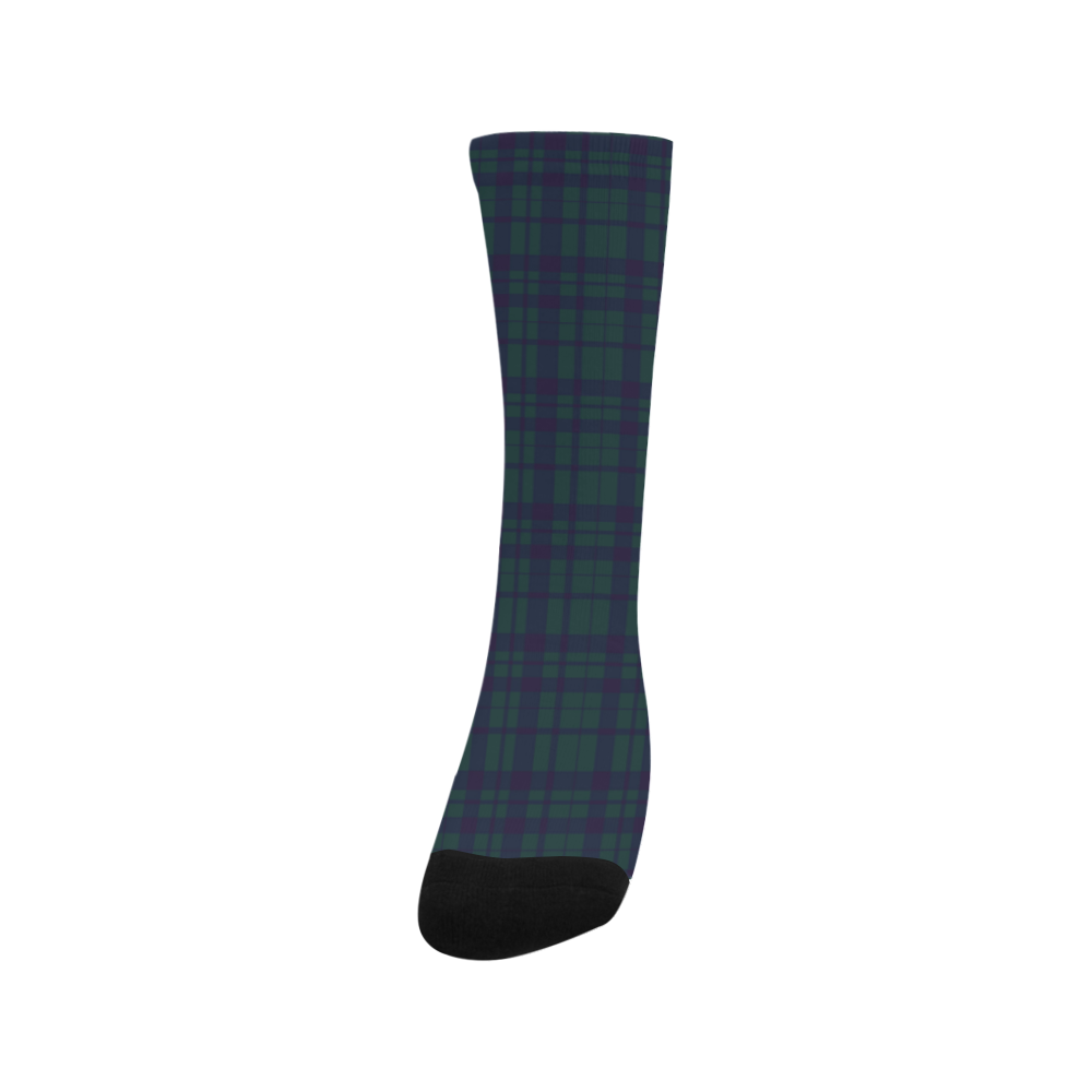 Green Plaid Hipster Style Trouser Socks