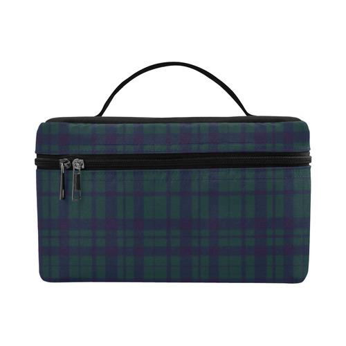 Green Plaid Hipster Style Cosmetic Bag/Large (Model 1658)