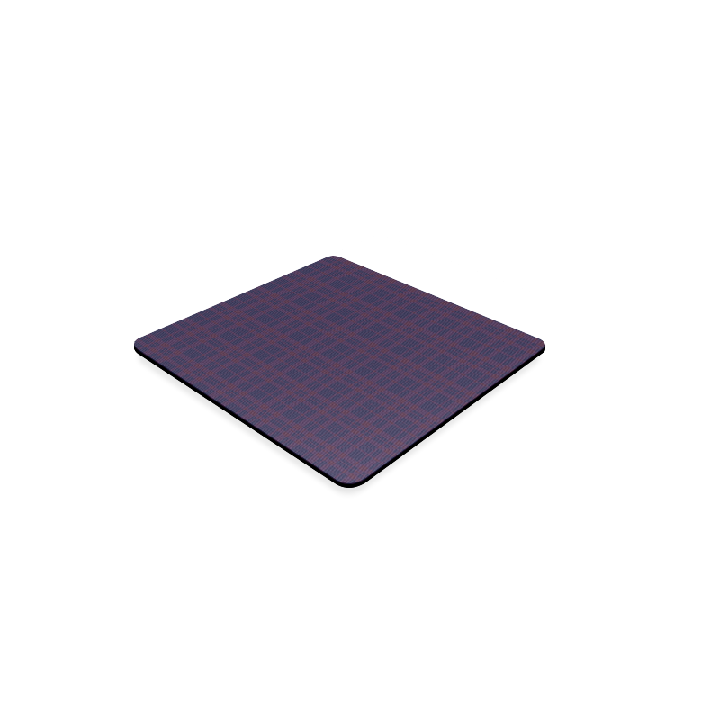 Purple Plaid Hipster Style Square Coaster
