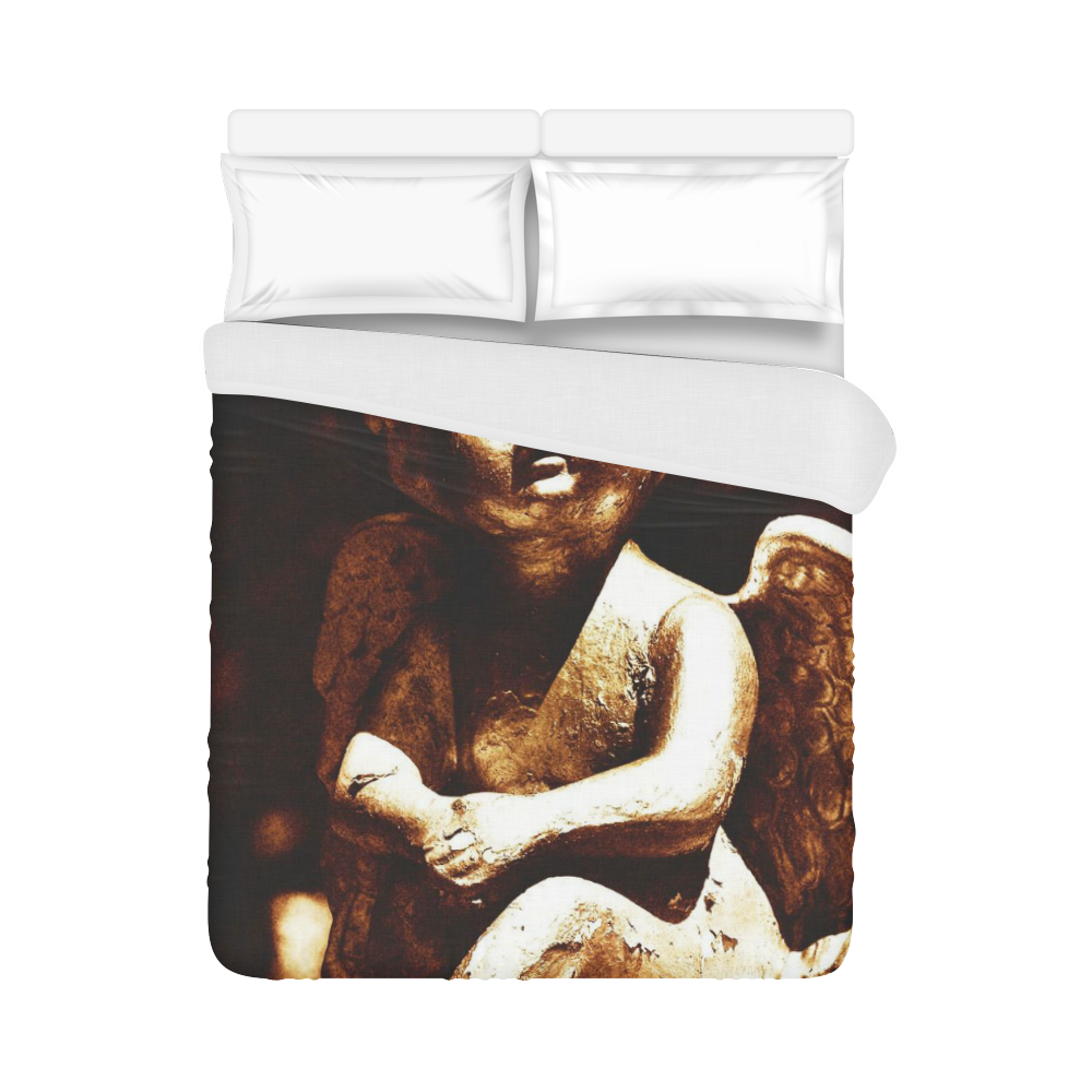 cute vintage Guardian Angel 5 by FeelGood Duvet Cover 86"x70" ( All-over-print)