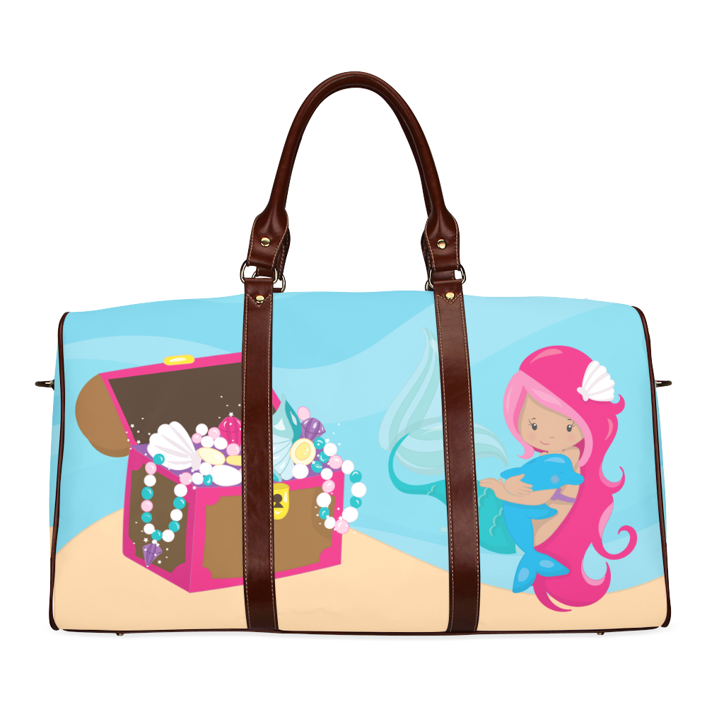 Mermaid Vacation Waterproof Travel Bag/Small (Model 1639)