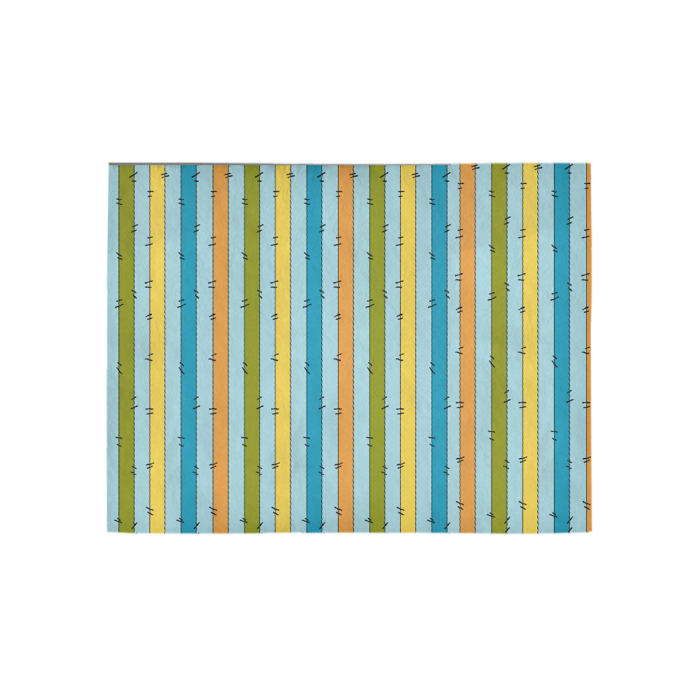 144 Stripe Multi Paper 1 GE Area Rug 5'3''x4'