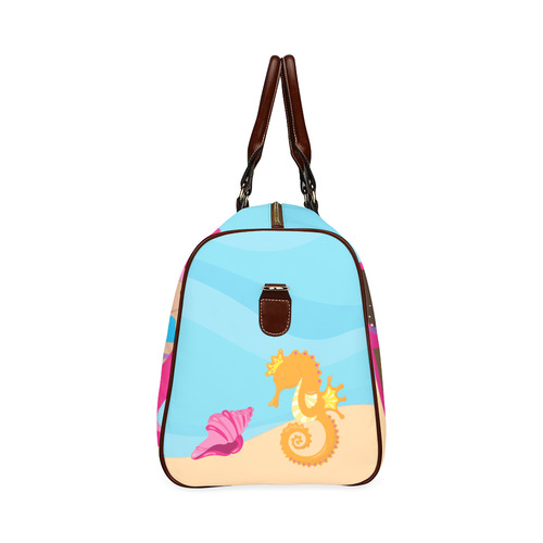 Mermaid Vacation Waterproof Travel Bag/Small (Model 1639)
