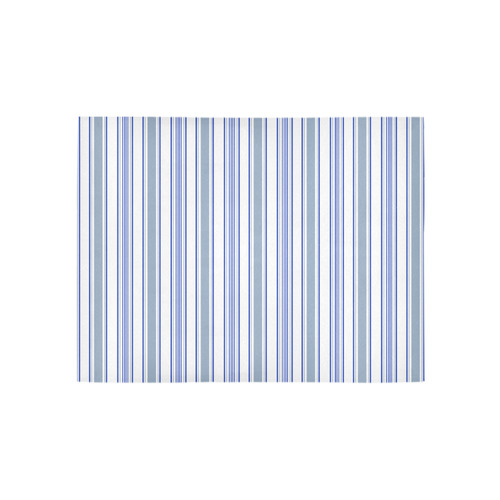 STRIPES BLUE-WHITE 12X12 Area Rug 5'3''x4'