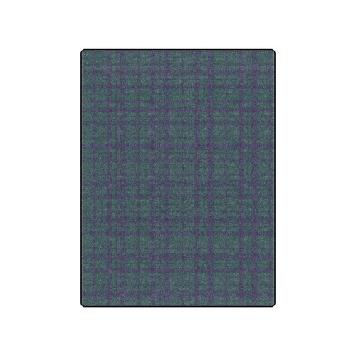 Green Plaid Hipster Style Blanket 50"x60"