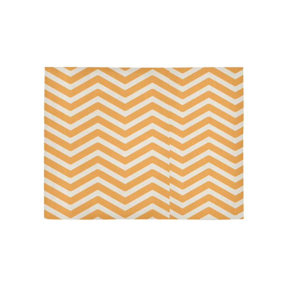 144 Chevron Orange GE Area Rug 5'3''x4'