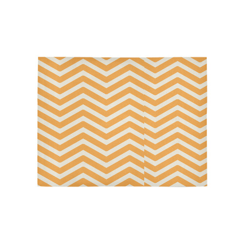 144 Chevron Orange GE Area Rug 5'3''x4'