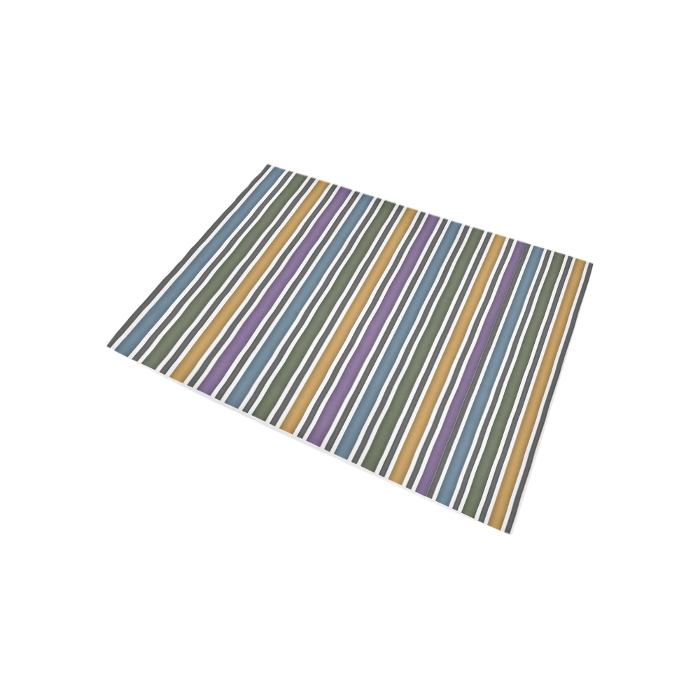 154 Stripe Paper GE Area Rug 5'3''x4'