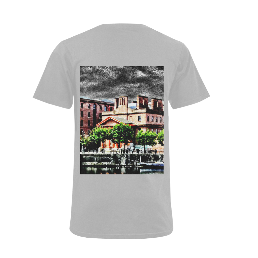 UK Flat - Jera Nour Men's V-Neck T-shirt (USA Size) (Model T10)