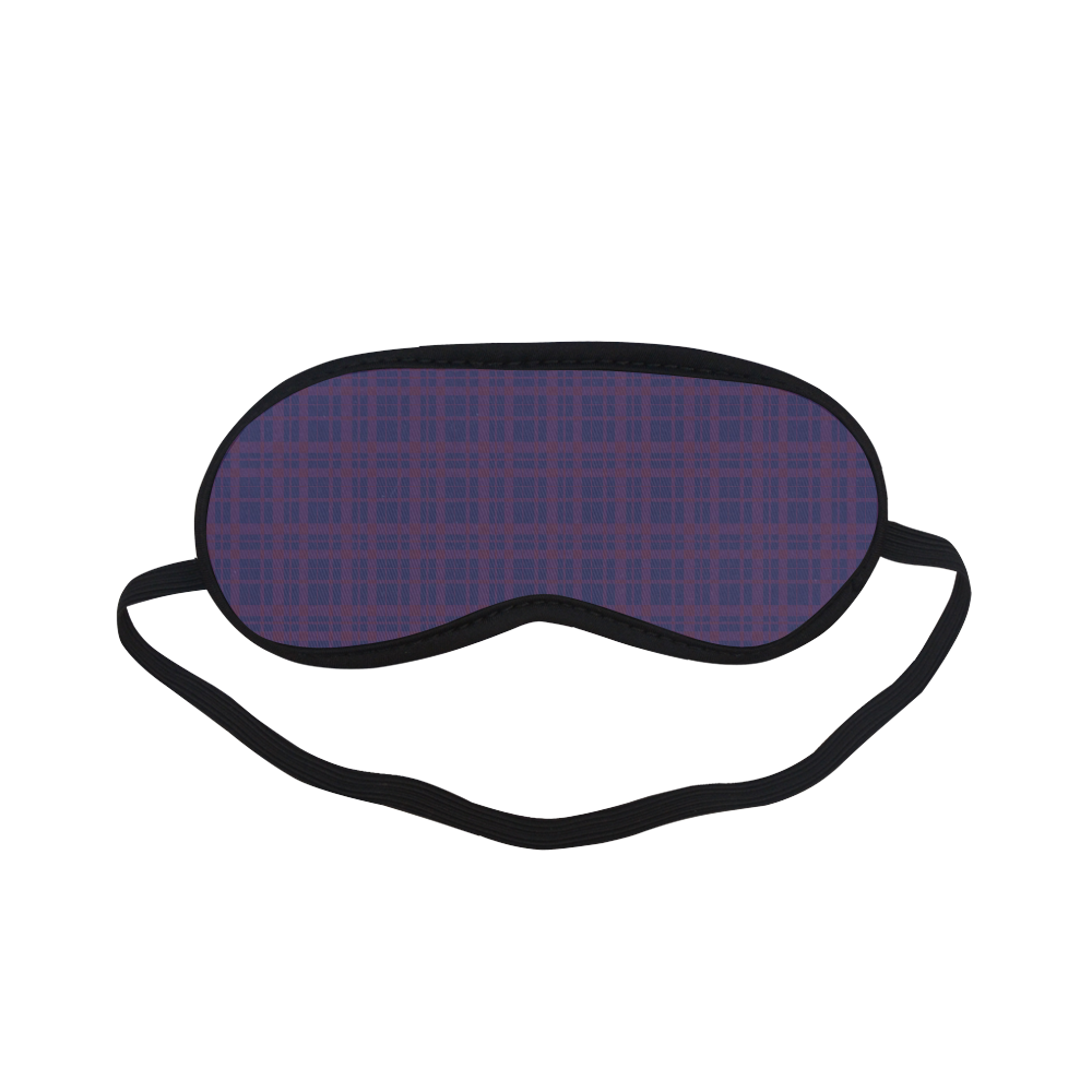 Purple Plaid Hipster Style Sleeping Mask