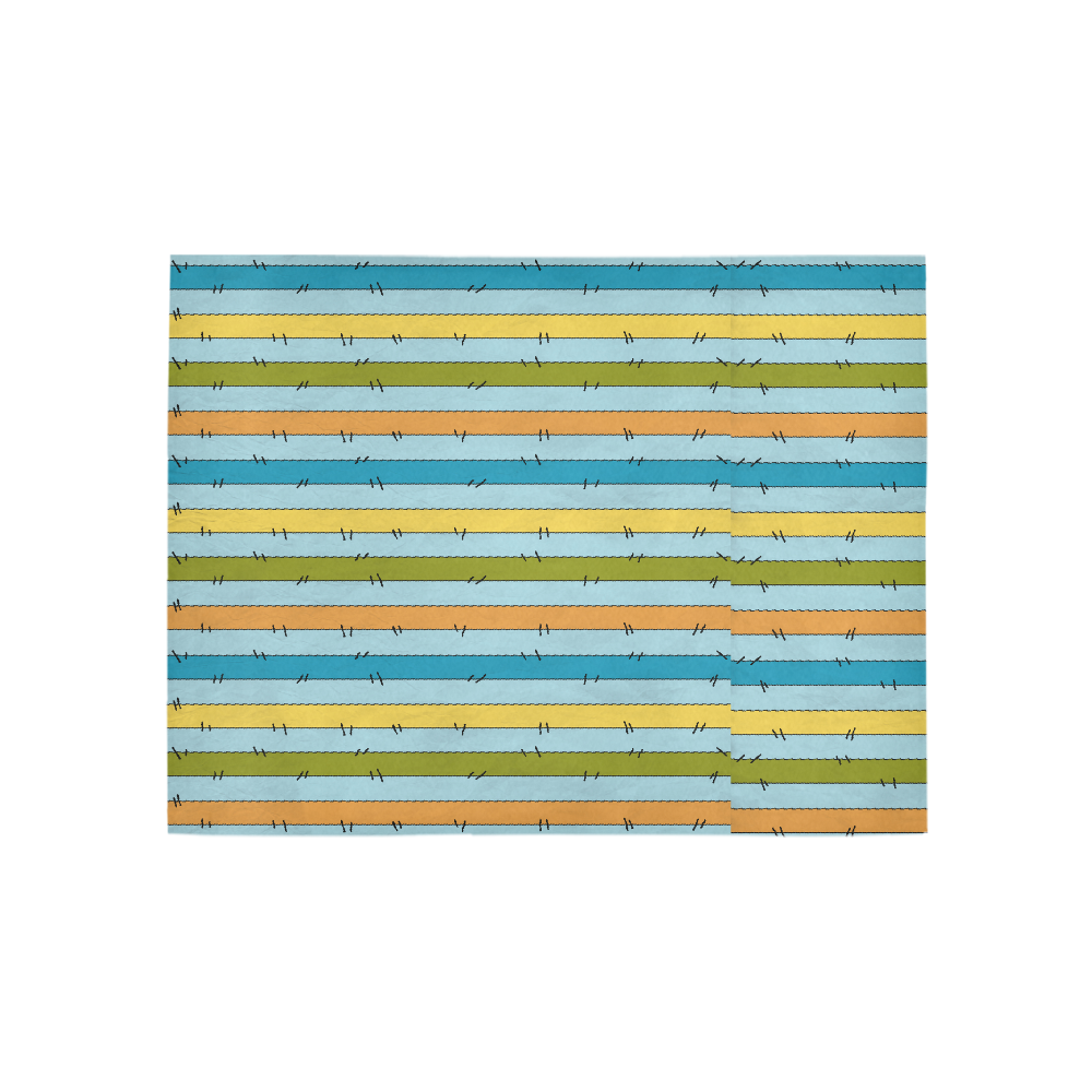 144 Stripe Multi Paper 1 GE Area Rug 5'3''x4'