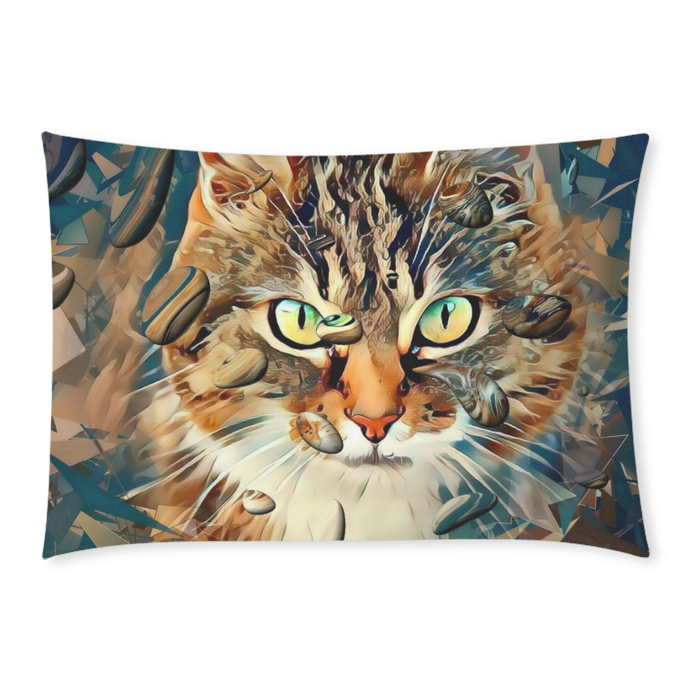 Cats Popart by Nico Bielow Custom Rectangle Pillow Case 20x30 (One Side)