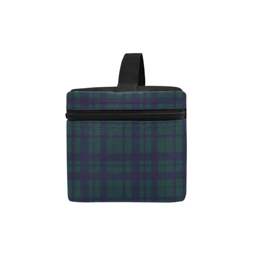 Green Plaid Hipster Style Cosmetic Bag/Large (Model 1658)