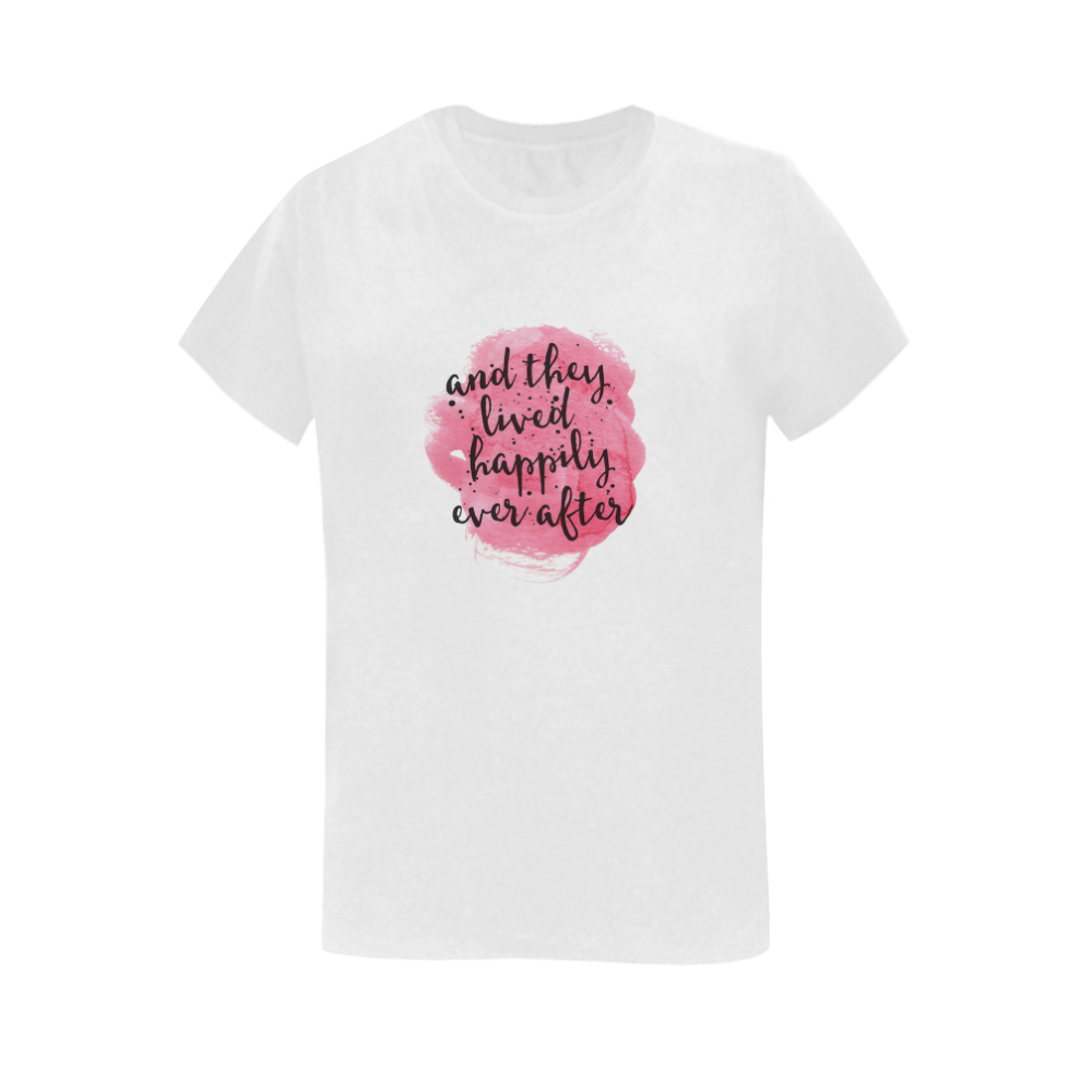 Watercolor Women's T-Shirt in USA Size (Two Sides Printing)