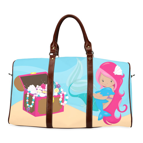 Mermaid Vacation Waterproof Travel Bag/Small (Model 1639)