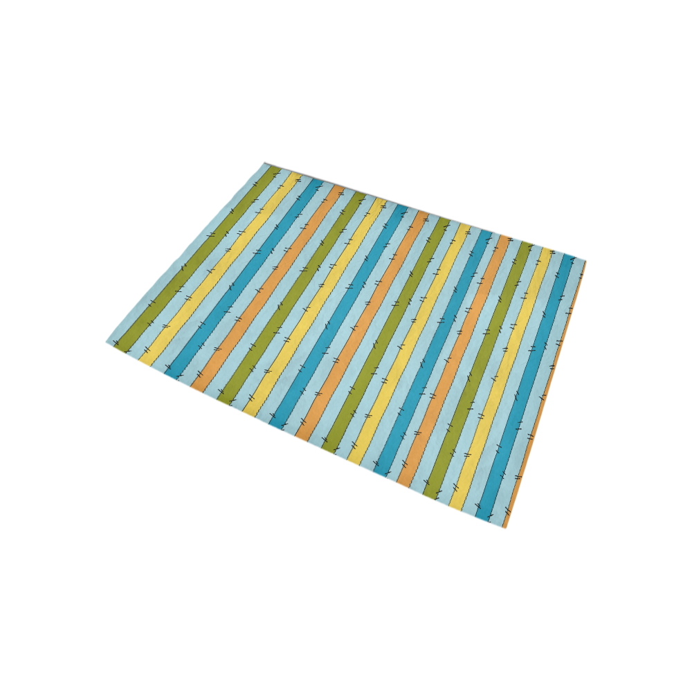 144 Stripe Multi Paper 1 GE Area Rug 5'3''x4'