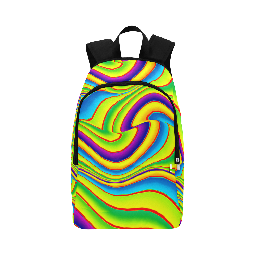 Summer Wave Colors Fabric Backpack for Adult (Model 1659)