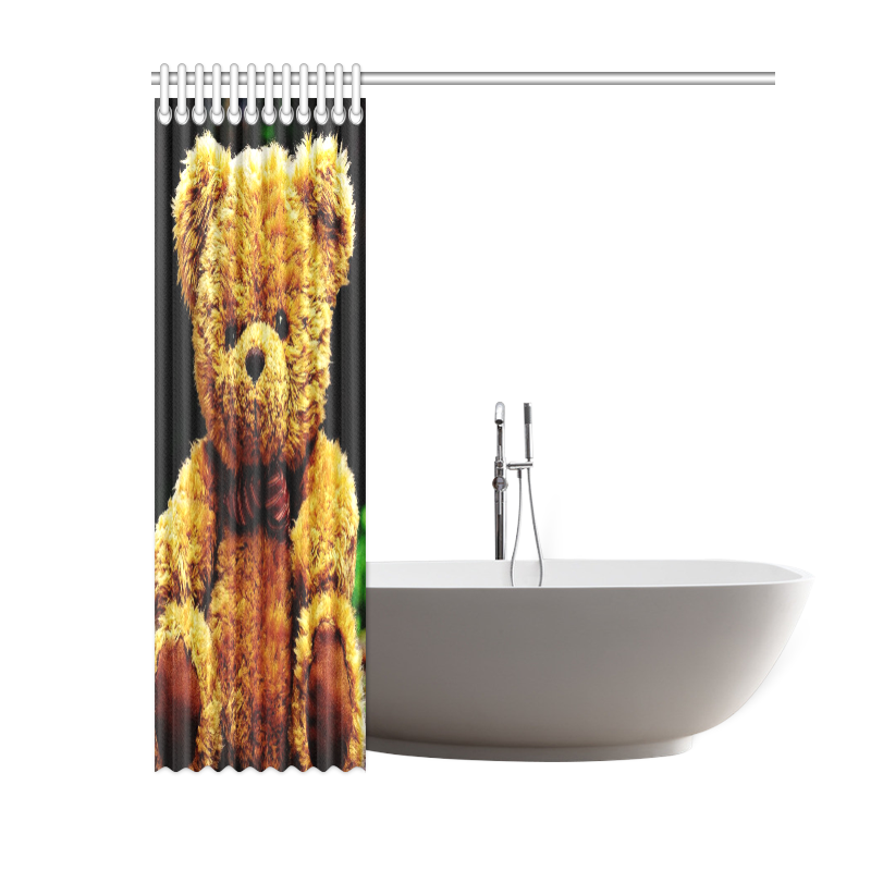 adorable Teddy 2 by FeelGood Shower Curtain 60"x72"