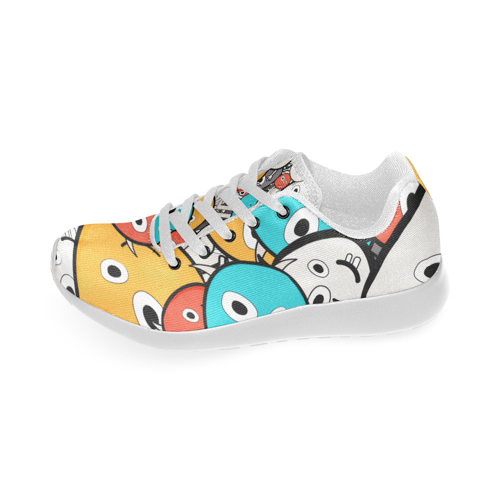 multicolor doodle monsters Men’s Running Shoes (Model 020)
