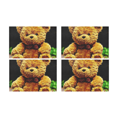 adorable Teddy 2 by FeelGood Placemat 12’’ x 18’’ (Set of 4)