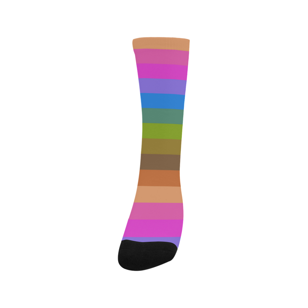 rainbow stripes Trouser Socks