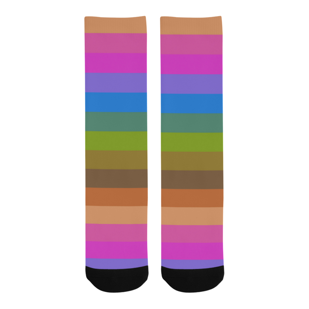 rainbow stripes Trouser Socks