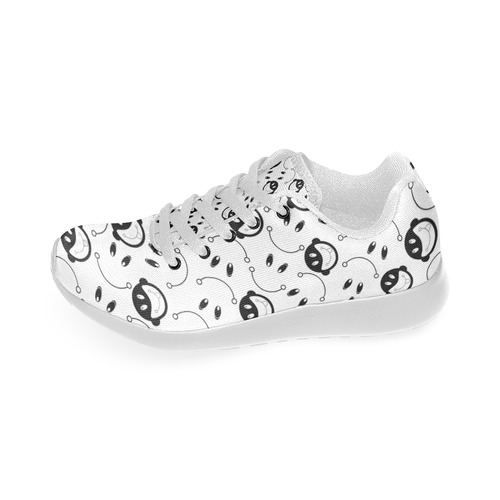 black and white funny monkeys Men’s Running Shoes (Model 020)