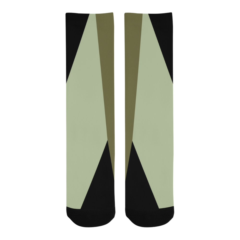 green and black Trouser Socks