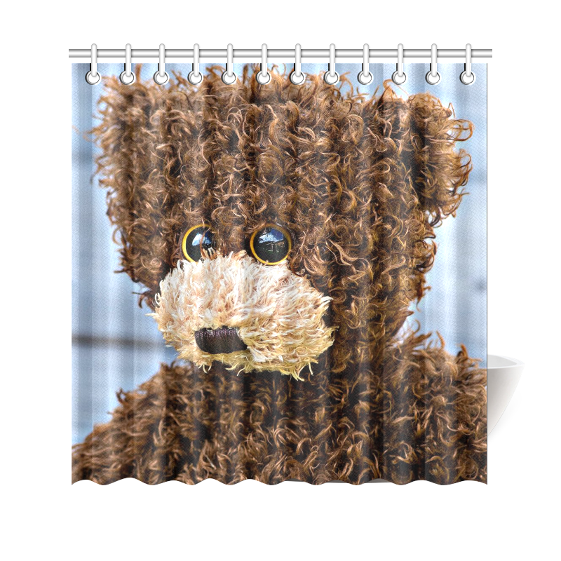 adorable Teddy 3 by FeelGood Shower Curtain 69"x70"