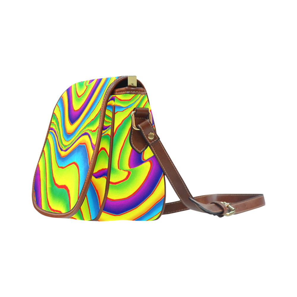 Summer Wave Colors Saddle Bag/Small (Model 1649) Full Customization