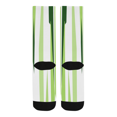 green and white Trouser Socks