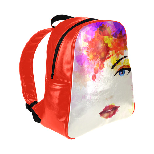 Face Multi-Pockets Backpack (Model 1636)