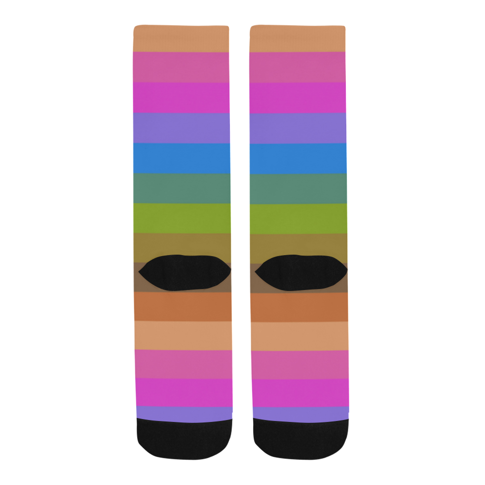 rainbow stripes Trouser Socks