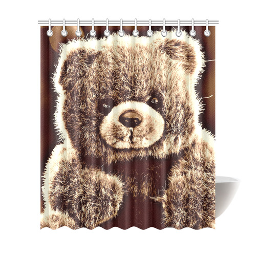 adorable Teddy 1 by FeelGood Shower Curtain 72"x84"