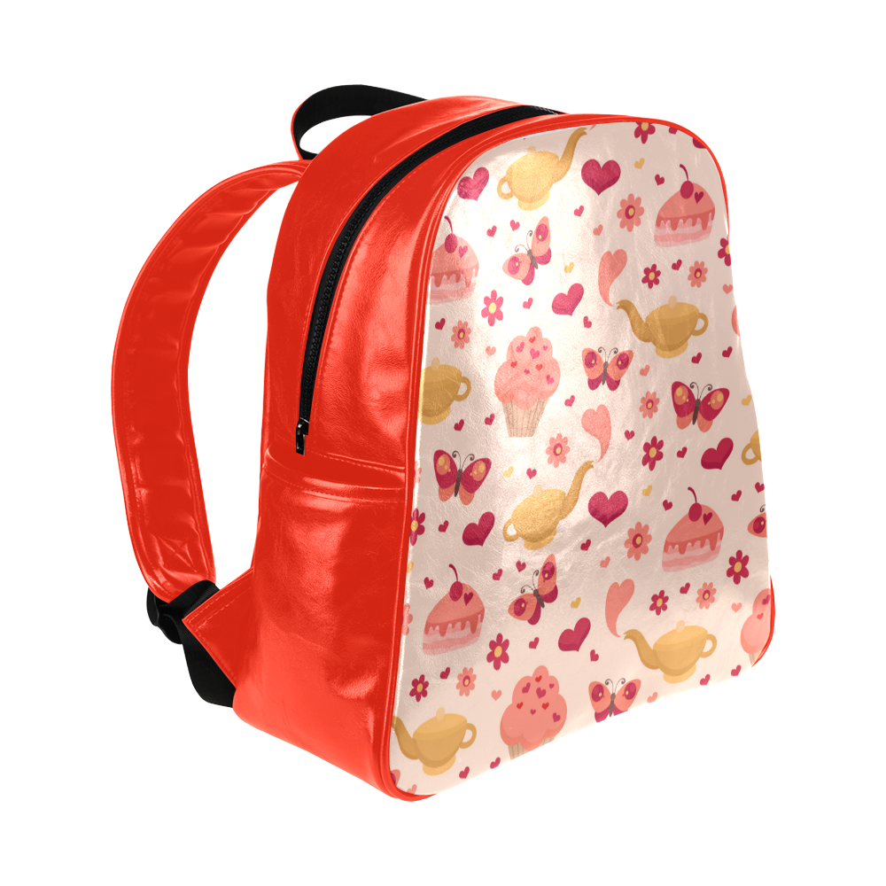 Sweets Backpack Multi-Pockets Backpack (Model 1636)
