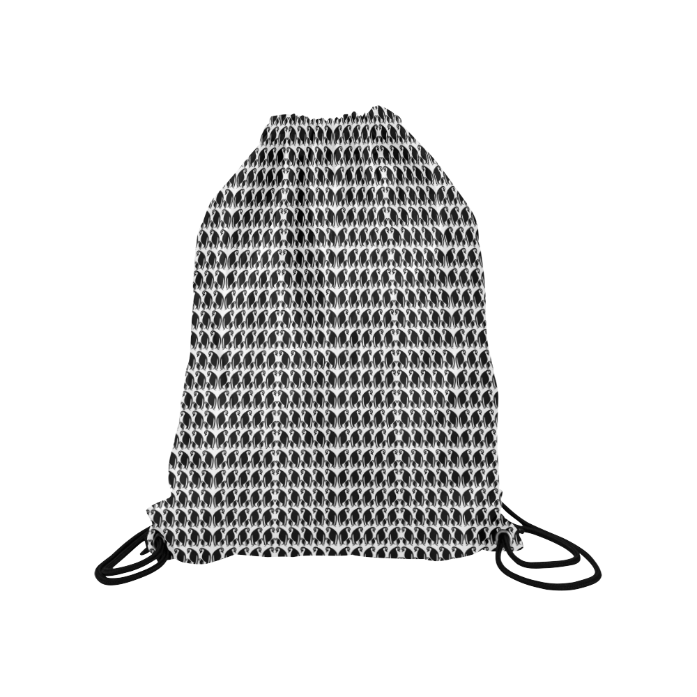Penguin Huddle Medium Drawstring Bag Model 1604 (Twin Sides) 13.8"(W) * 18.1"(H)