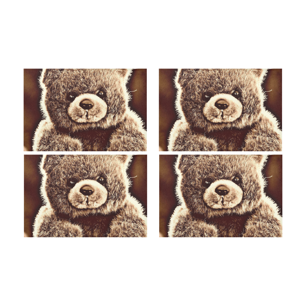 adorable Teddy 1 by FeelGood Placemat 12’’ x 18’’ (Set of 4)